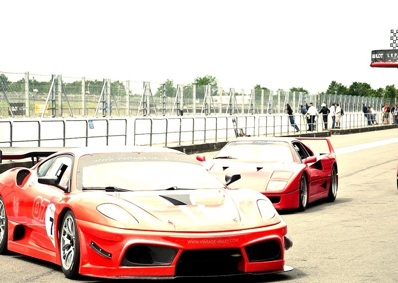 Ferrari F430 Scuderia GT3, F40 and Dino